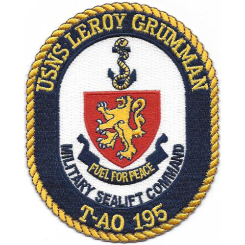 T-AO 195 USNS Leroy Grumman Patch