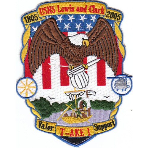 T-AKE-1 USNS Lewis And Clark Dry Cargo Ship Patch