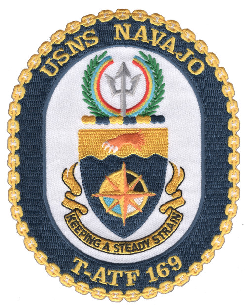 USNS Navajo T-ATF-169 Auxiliary Fleet Tug Ship Patch