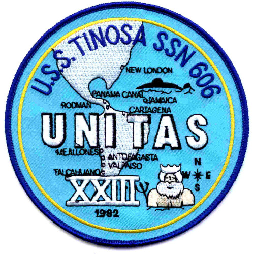 SSN-606 USS Tinosa Patch - West Pac 82