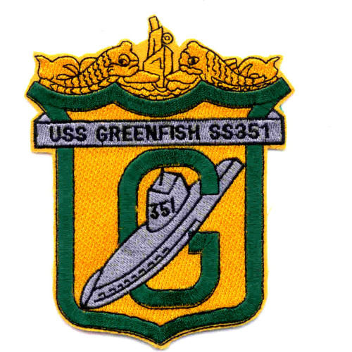 SS-351 USS Greenfish Submarine Patch - Version C