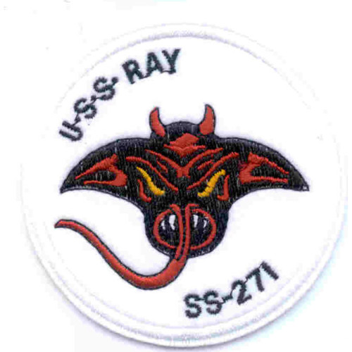 SS-271 USS Ray Patch - Version A - Small Patch