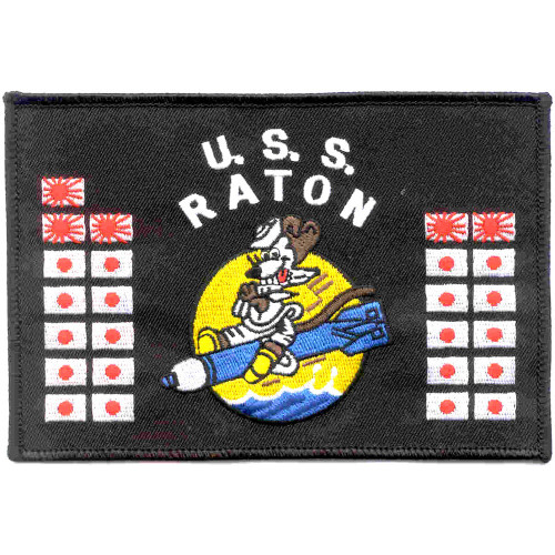 SS-270 USS Raton Battle Flag Patch Version B