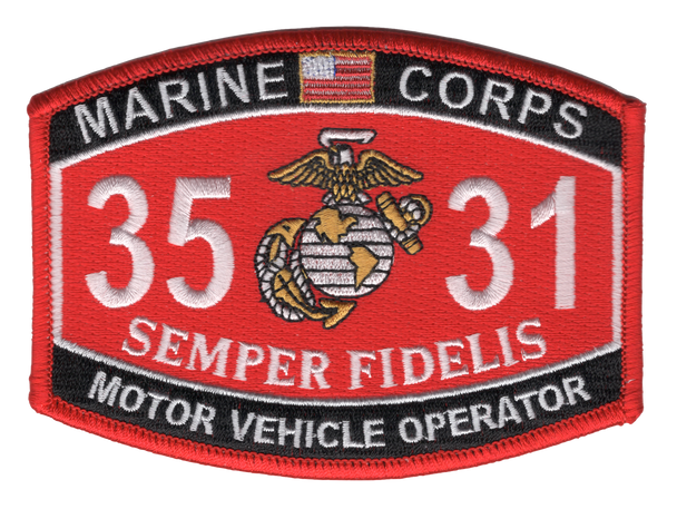 3531 Motor Vehicle Operator MOS Patch