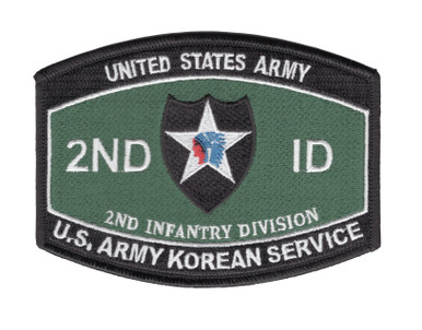 2nd Infantry Division Military Occupational Specialty MOS Patch US Army  Korean Service