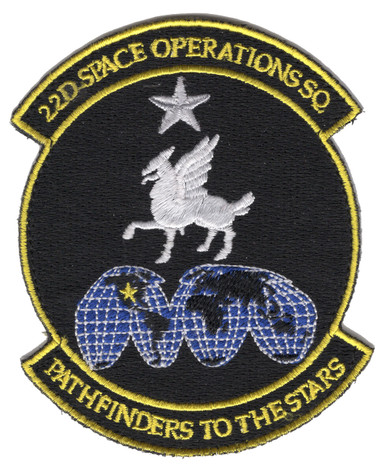 22nd Space Operations Squadron Patch Hook And Loop | Squadron Patches ...