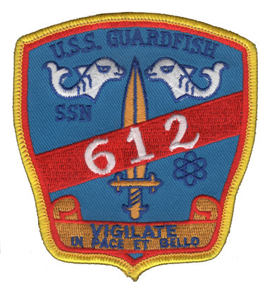 USS Guardfish SSN-612 US Navy Submarine Patch