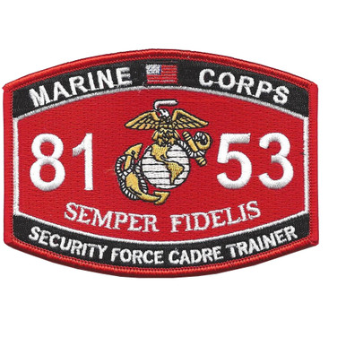 Security Force Cadre Trainer 8153 MOS Patch | MOS Patches | Marine
