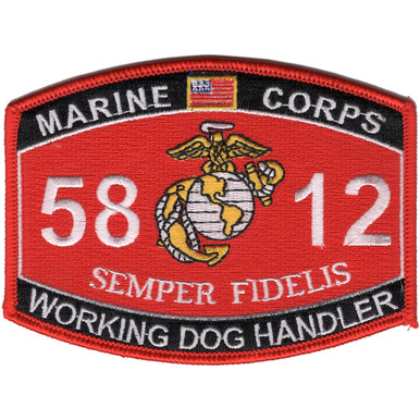 5812 Working Dog Handler MOS Patch | MOS Patches | Marine