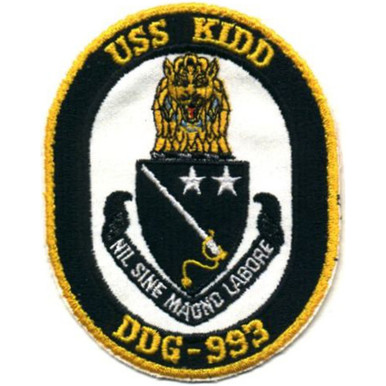 DDG-993 USS Kidd Patch | Destroyer Patches | Navy Patches | Popular Patch