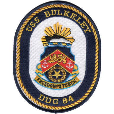 DDG-84 USS Bulkeley Patch | Destroyer Patches | Navy Patches | Popular ...