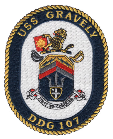 DDG-107 USS Gravely Patch | Destroyer Patches | Navy Patches | Popular ...