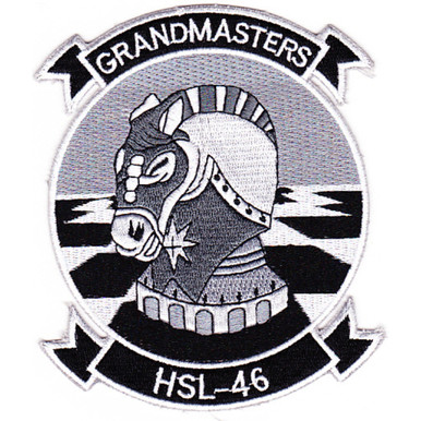 HSL-46 Grandmasters Plaque, 14, Mahogany, Navy