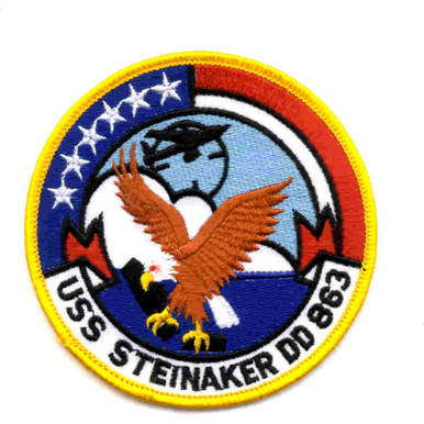 DD-863 USS Steinaker Patch | Destroyer Patches | Navy Patches | Popular ...