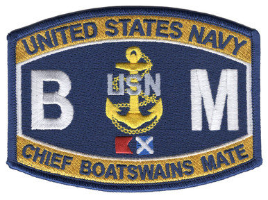 BMC Navy Chief Boatswain's Mate Patch | Ratings Patches | Navy Patches ...