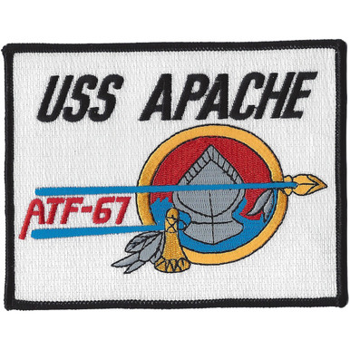 Apache Flight Patch ATF-67 USS Apache Patch | Auxiliary Ship Patches | Navy Patches ...