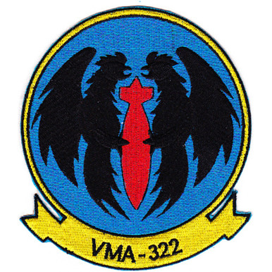 322 SQUADRON パッチ 6枚セット VMA-322 Attack Squadron Patch | Squadron Patches | Marine Patches