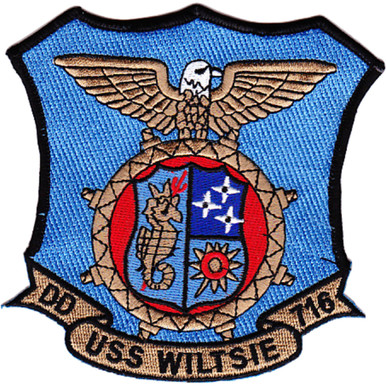 USS Wiltsie DD-716 Destroyer Patch | Destroyer Patches | Navy Patches ...