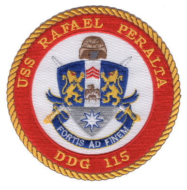USS Rafael Peralta DDG-115 Destroy Ship Patch USS Rafael Peralta DDG-115 Destroy Ship Patch