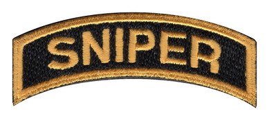 U.S. Special Forces Sniper Rocker Black With Gold Patch | Special ...