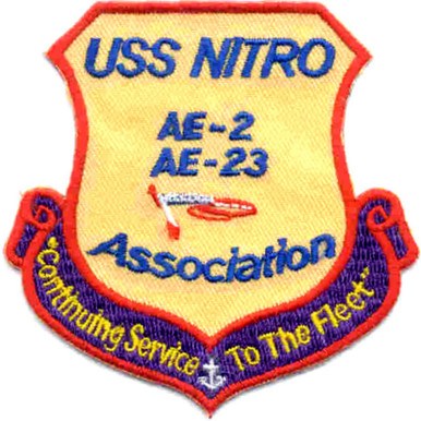 USS Nitro AE-2 Association Patch | Auxiliary Ship Patches | Navy ...