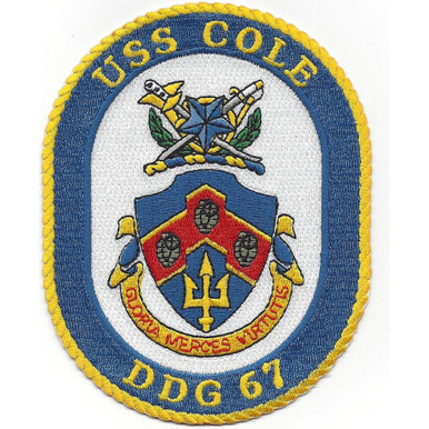 USS Cole DDG-67 Guided Missile Destroyer Patch | Destroyer Patches ...