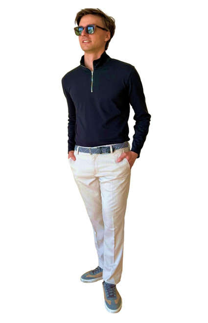 Lightweight Golf Pants featuring a moisture-wicking, light stretch and wrinkle-resistant fabric.
Elas inline on the waistband keeps the shirt tucked in. 5th Pocket for Balls & Tees.
32 Inseam 
Leg Opening 7 1/2