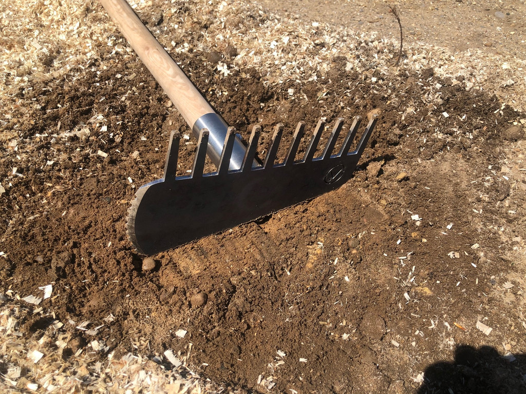 Perfect MTB trail rake for quick and professional MTB trail construction