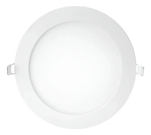 Panel LED Embutir Redondo 24w Luz Cálida 3000k Multivoltaje Werke By Signify - Pack x6