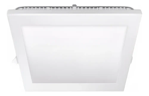 Panel LED Embutir Cuadrado 12w Luz Cálida 3000k Multivoltaje Werke By Signify - Pack x10