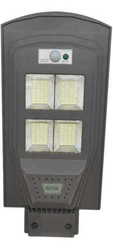 Luminaria Solar de Calle 60w Luz Fría 6500k con Caño 50cm Werke