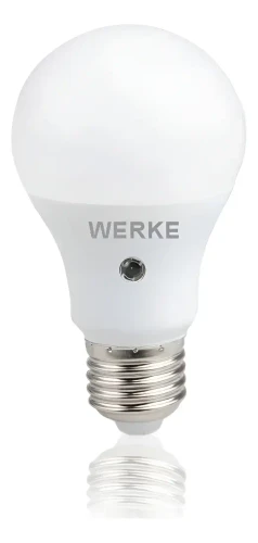 Lámpara LED 10w con Fotocélula Base/Rosca E-27 Fría Werke