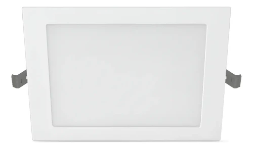 Panel LED Embutir Cuadrado 18w Luz Fría 6500k Multivoltaje Werke By Signify - Pack x6