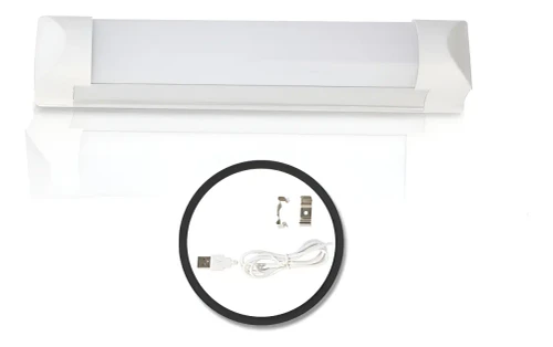 Mini Listón LED 3w USB 15cm Grampas de Sujeción con 3mtr. de Cable 12v Werke