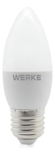 Lámpara LED Vela E27 4.5w Luz Fría 6400k Werke - Pack x10