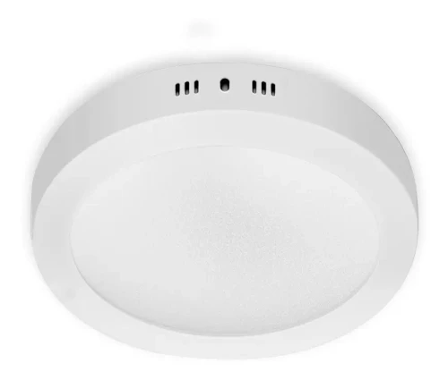 Panel LED Aplicar Redondo 12w Luz Cálida 3100k Werke - Pack x4