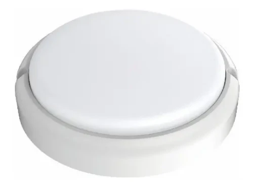 Plafón Tortuga LED Redonda Blanca 8w Luz Fría Werke - Pack x2