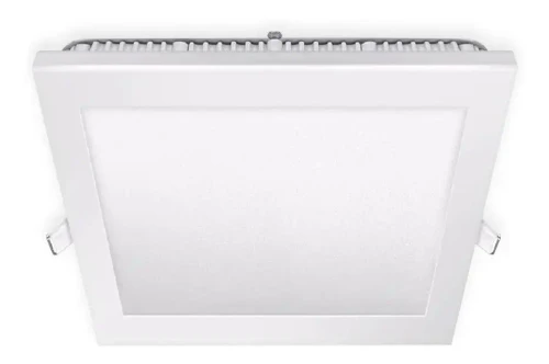 Panel Plafón LED 24w Embutir Cuadrado Luz Cálida Werke - Pack x4