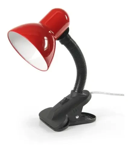 Velador con Pinza LED Rojo Werke