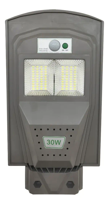 Luminaria Solar de Calle LED 30w Potente Luz Fría Sensor PIR Werke