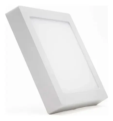 Panel LED Aplicar Cuadrado 12w Luz Fría 6500k Multivoltaje Werke By Signify - Pack x10