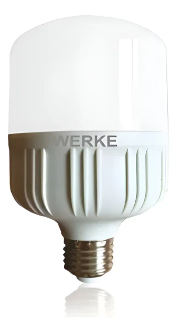 Lámpara Galponera 30w con Sensor de Sonido Luz Fría Werke