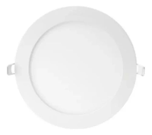 Panel LED Embutir Redondo 12w Luz Neutra 4000k Multivoltaje Werke By Signify - Pack x10