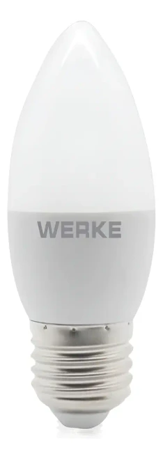 Lámpara LED Vela E27 4.5w Luz Fría 6400k Werke - Pack x10