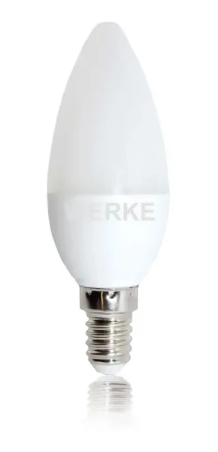 Lámpara LED Vela E14 4.5w Luz Fría 6400k Werke - Pack x10