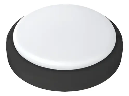 Tortuga LED Exterior 12w con Fotosensor Negro Redonda Fría Werke