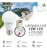 Lámpara de LED 12w 12v DC con Portalámpara E27, Interruptor y Cocodrilos Werke