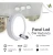 Panel Plafón LED 6w Aplicar Redondo Color Blanco Luz Fría Werke - Pack x4