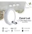 Panel LED Aplicar Redondo 12w Luz Cálida 3100k Werke - Pack x4
