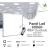Panel LED 60x60 cm 48w de Embutir con Fijaciones Color Blanco Luz Cálida Werke - Pack x6